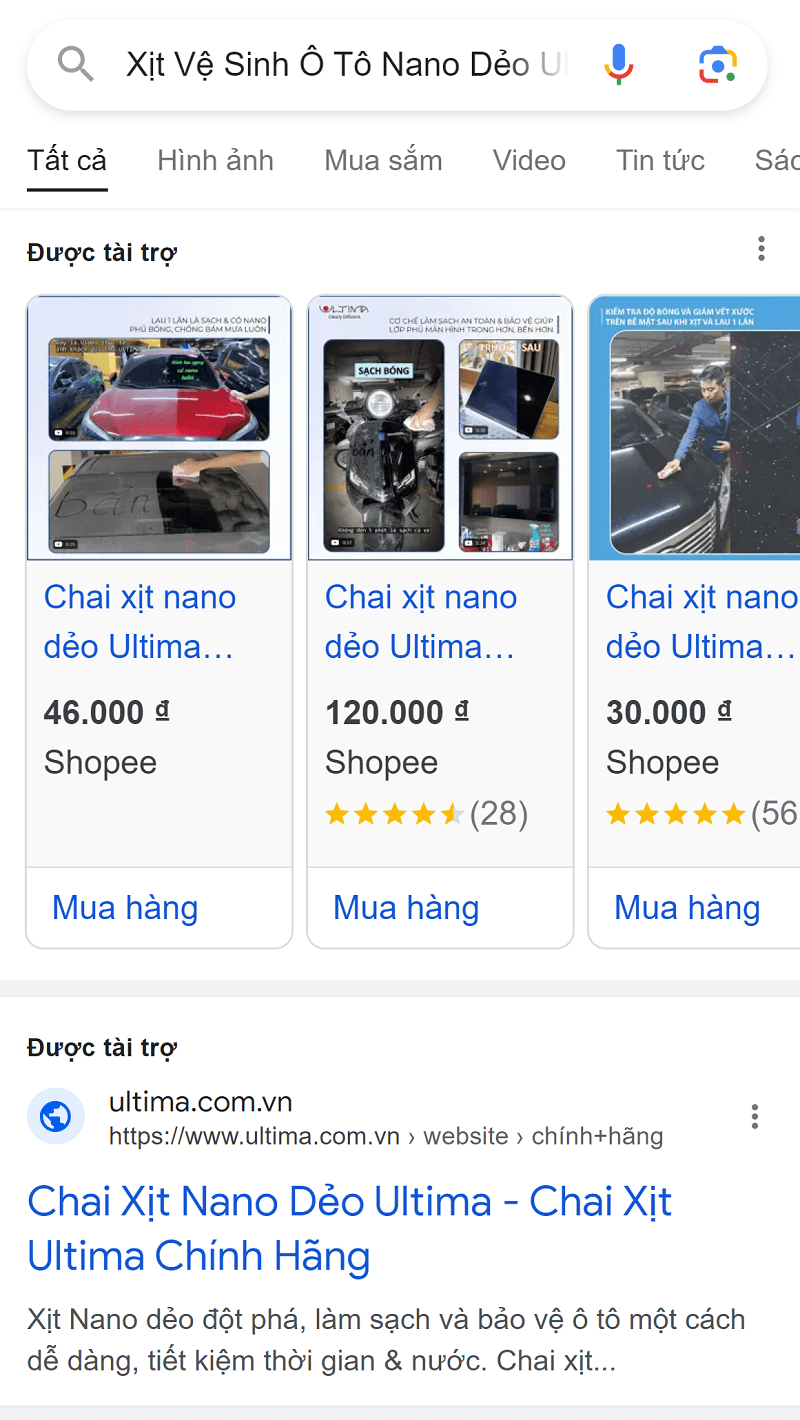 Quảng cáo trên Google Search Ads